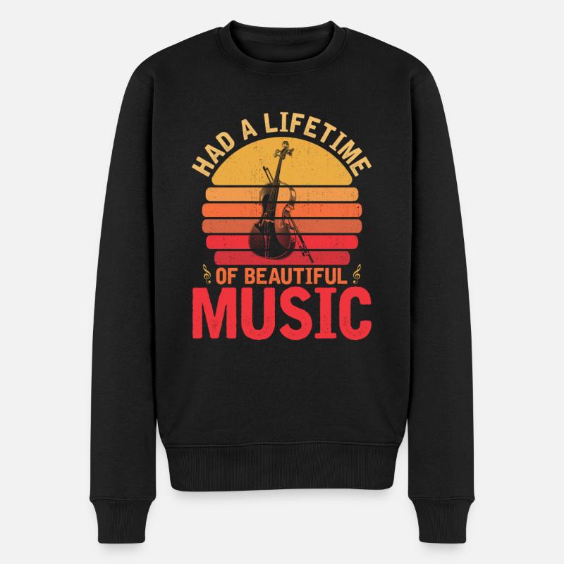 Violon Violon - Pull Premium bio Homme - noir