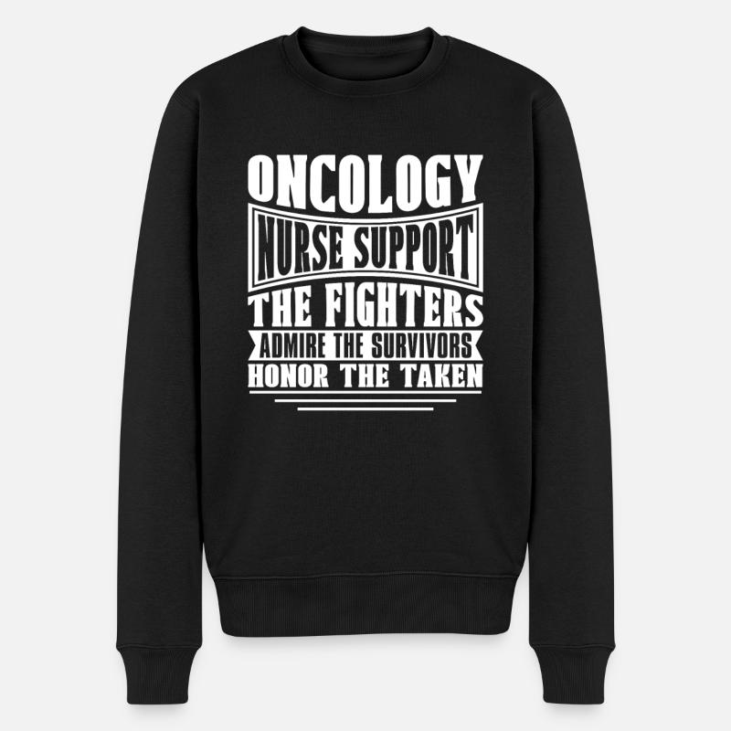 Krankenschwester Ehren - Männer Premium Bio Pullover - Schwarz