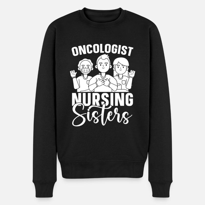 Krankenschwester Schwestern - Männer Premium Bio Pullover - Schwarz