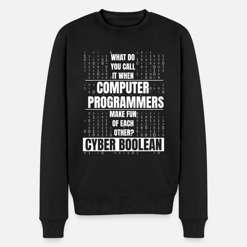 Entwickler Coder Programmierer Lustig - Männer Premium Bio Pullover - Schwarz