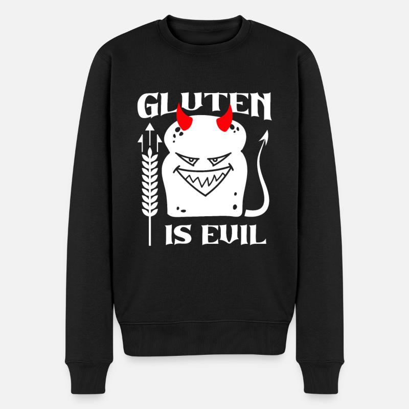 Diable sans gluten - Pull Premium bio Homme - noir