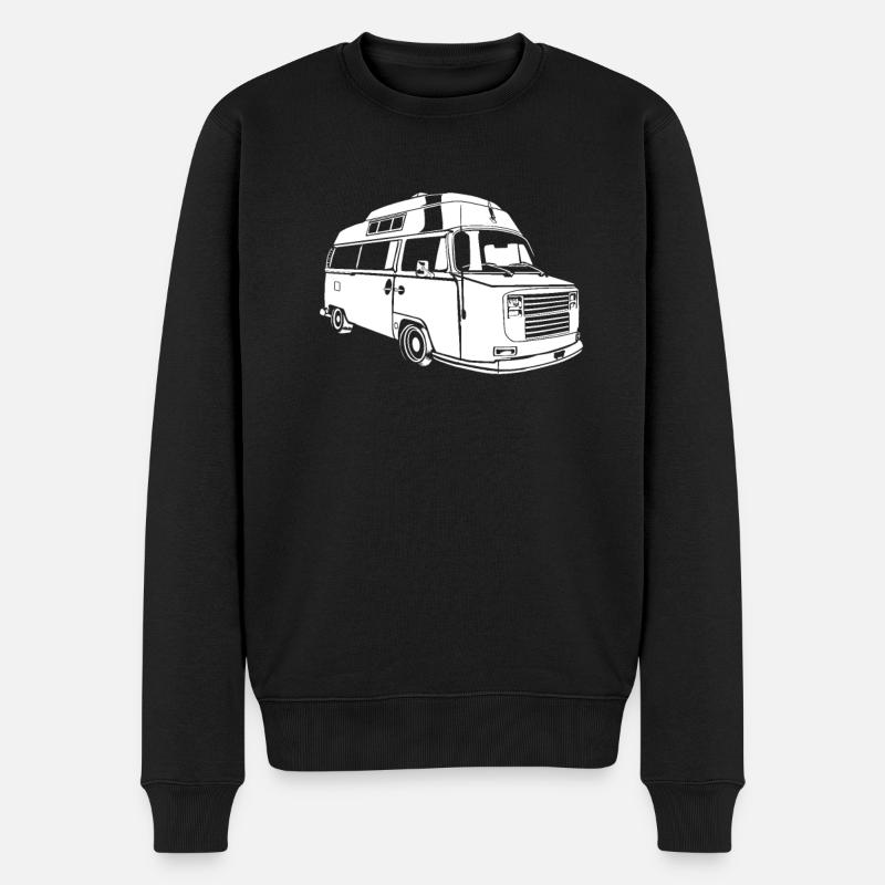 Van Camper Bus - Pull Premium bio Homme - noir