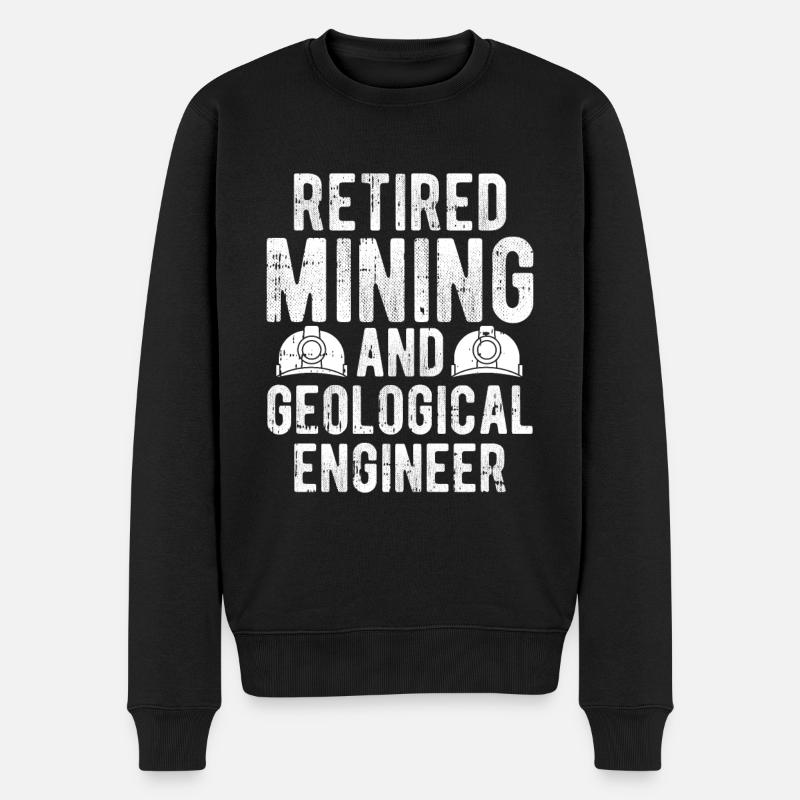 Engineer mining engineer - Men's Premium Organic Jumper - black