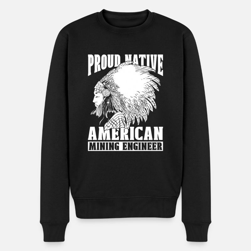 Engineer Mining Engineer - Men's Premium Organic Jumper - black