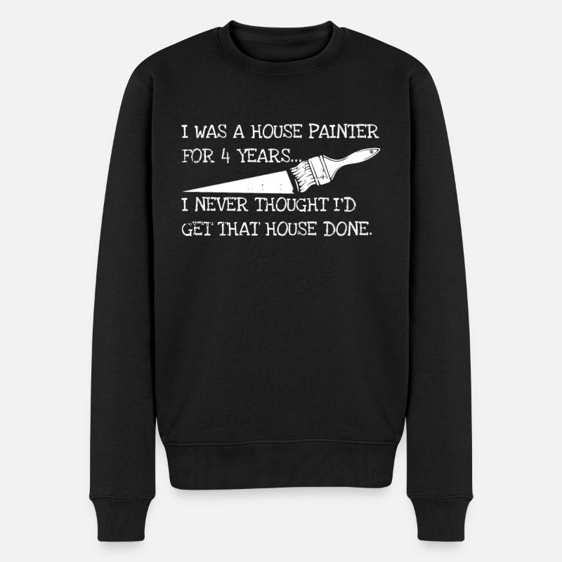 peintre peintre blague - Pull Premium bio Homme - noir