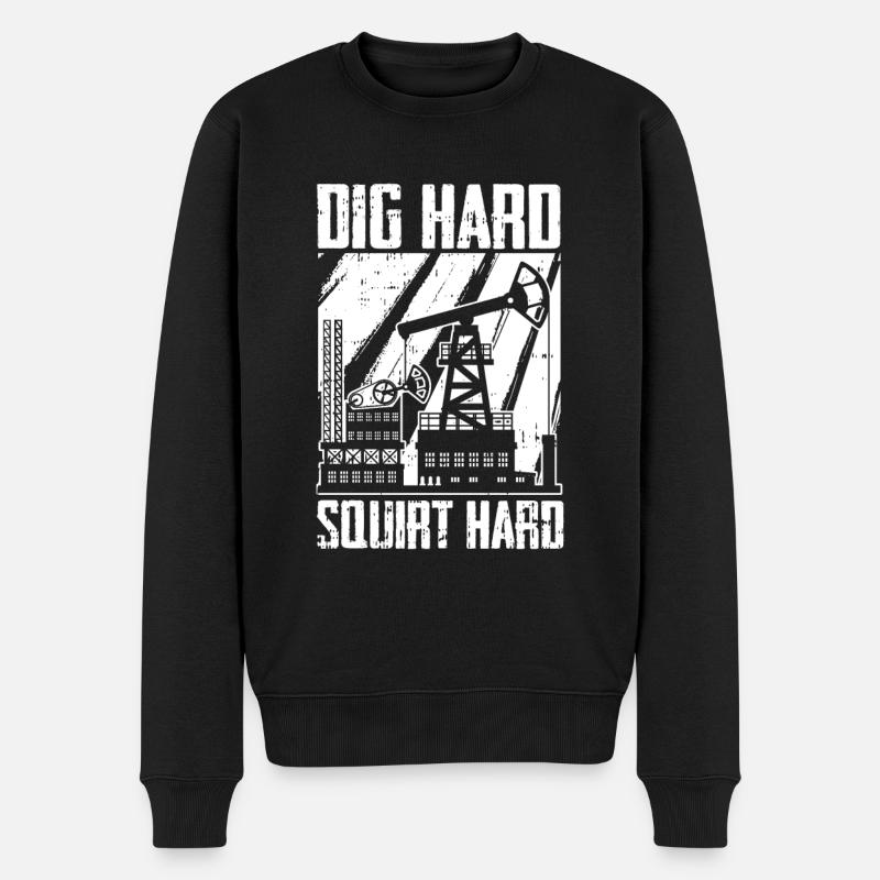 Plate-forme pétrolière Lustig - Pull Premium bio Homme - noir