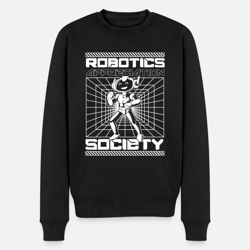 Robotics Ai Robot - Men's Premium Organic Jumper - black