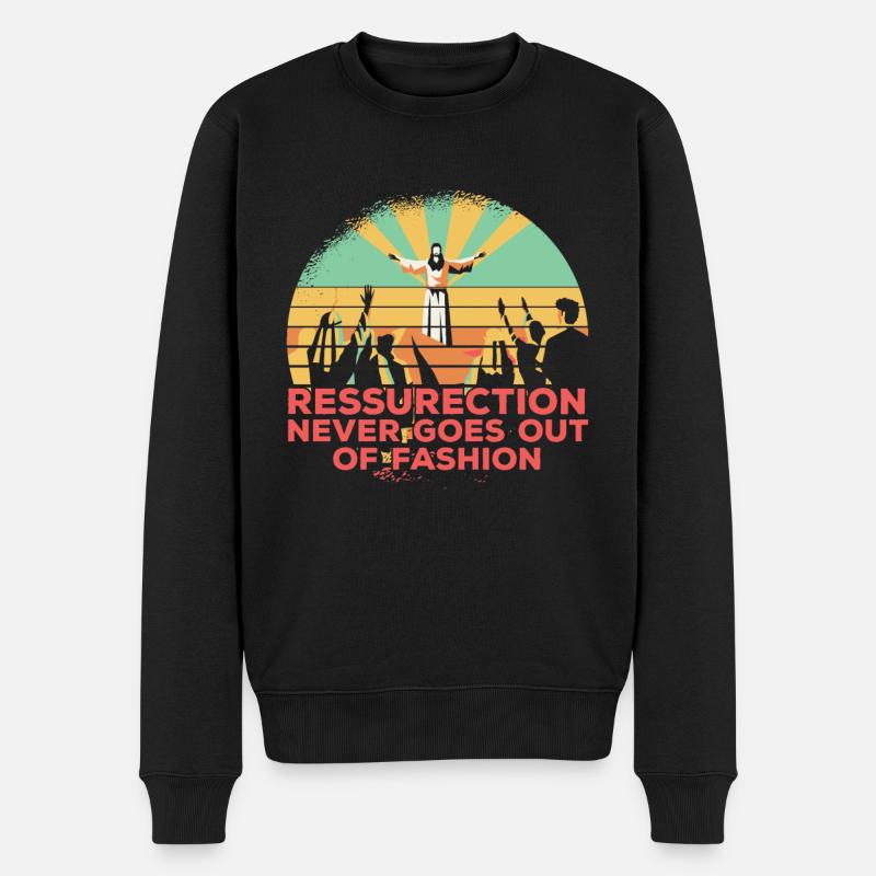 Christ Christianisme - Pull Premium bio Homme - noir