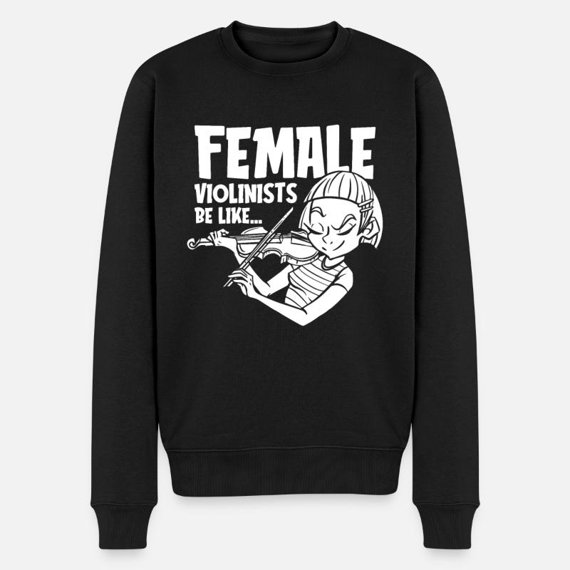 Violon Violon Humour - Pull Premium bio Homme - noir