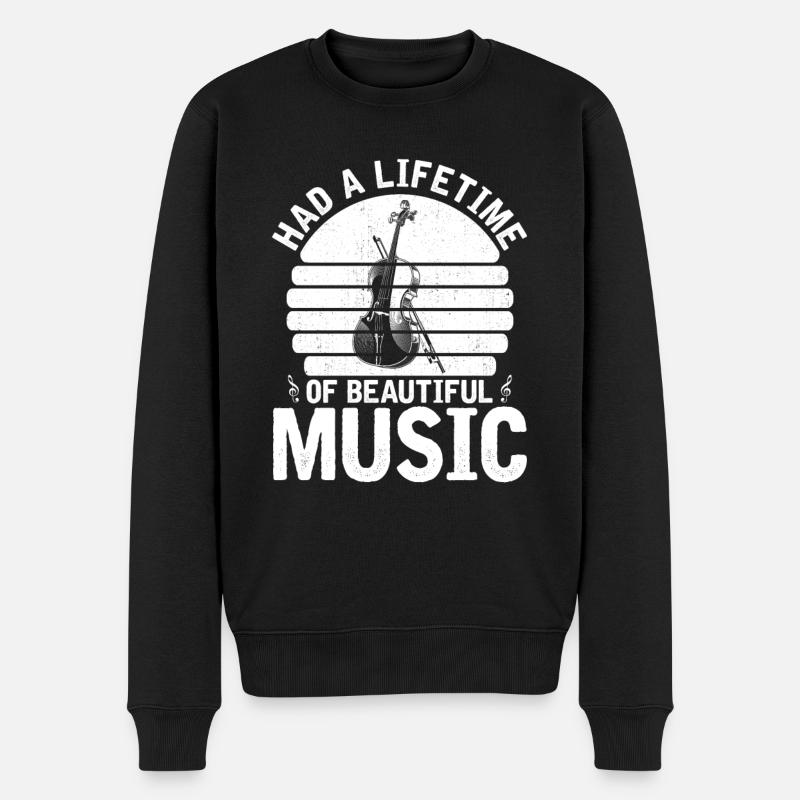 Violon Violon - Pull Premium bio Homme - noir