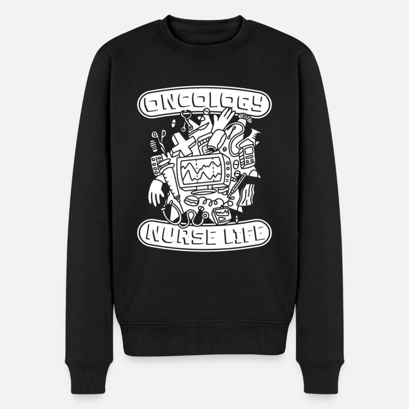 Infirmière en oncologie - Pull Premium bio Homme - noir