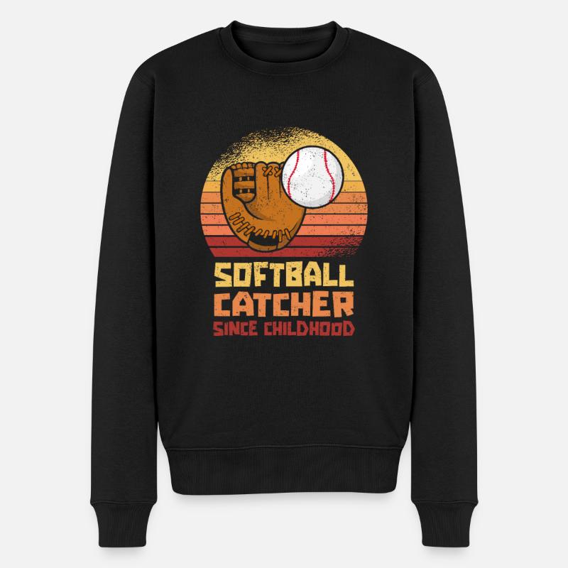 Softball - Pull Premium bio Homme - noir