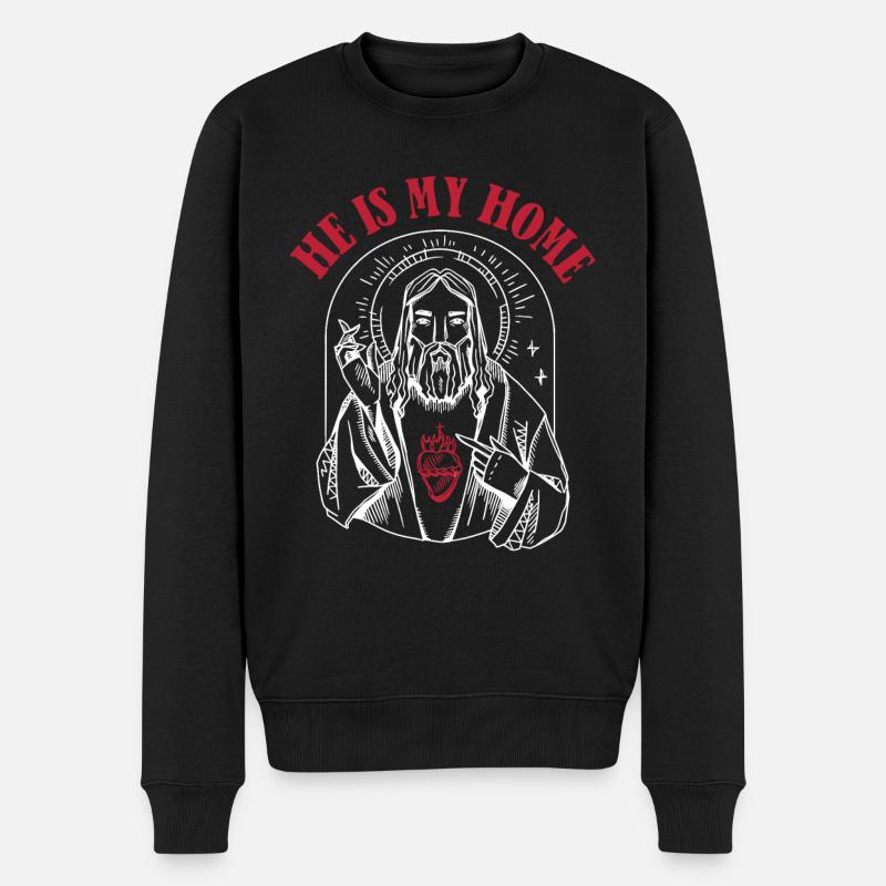 Christ Christianisme Jésus - Pull Premium bio Homme - noir