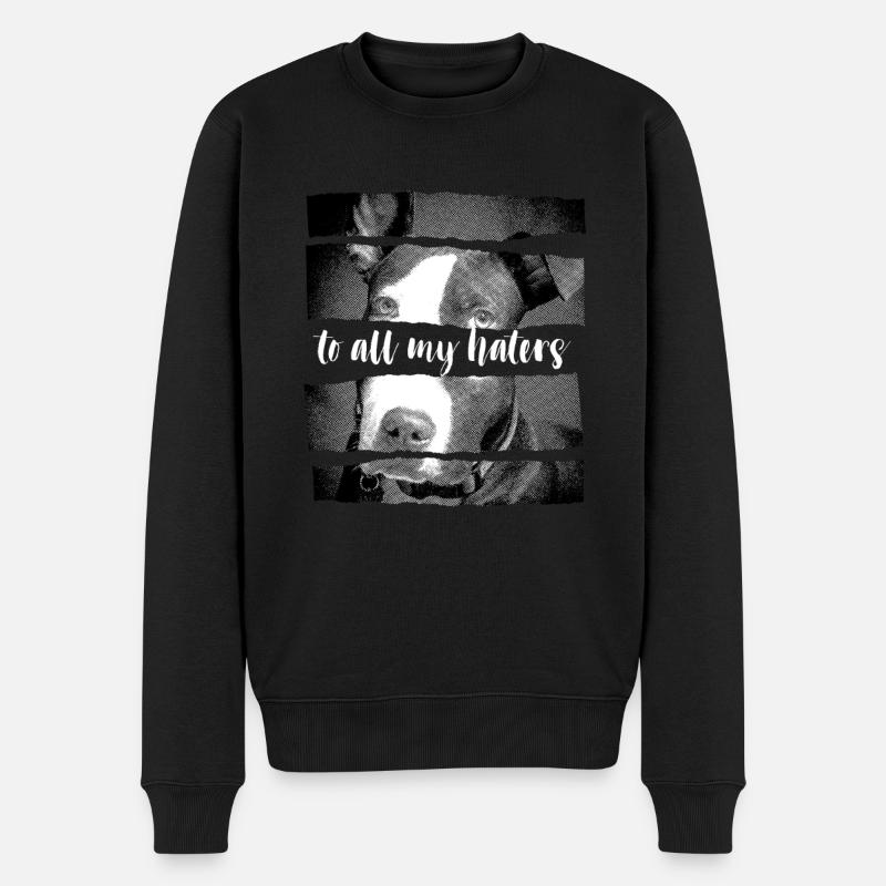 Pitbull - Männer Premium Bio Pullover - Schwarz