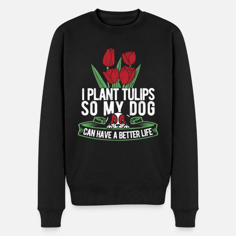 Chien tulipe - Pull Premium bio Homme - noir