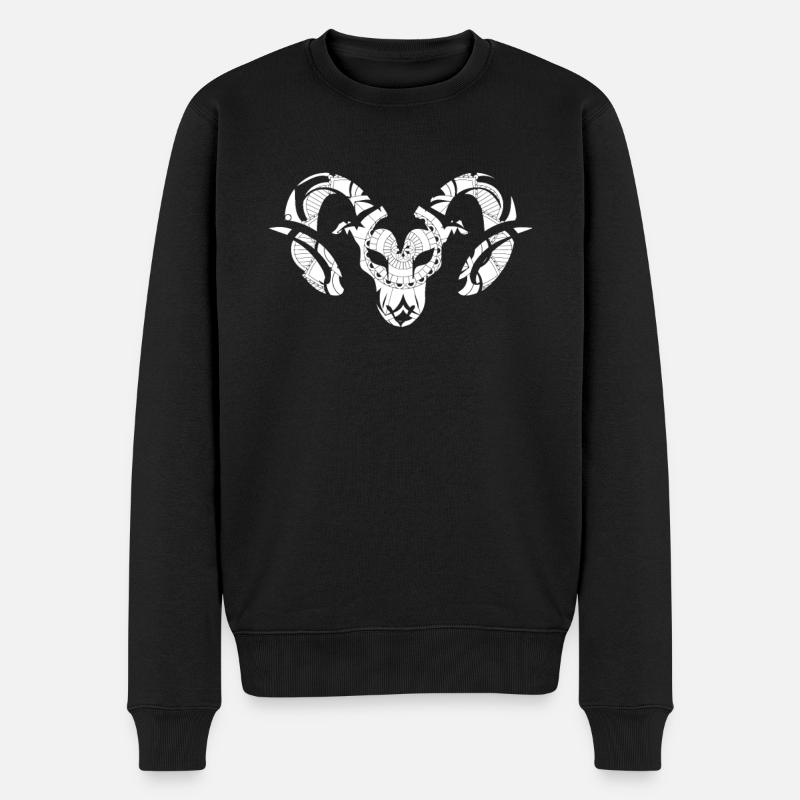 Icône Bélier - Pull Premium bio Homme - noir