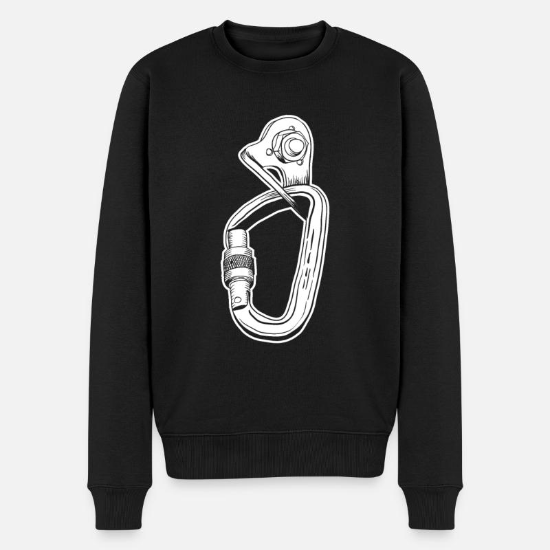Klettern Kletterer - Männer Premium Bio Pullover - Schwarz
