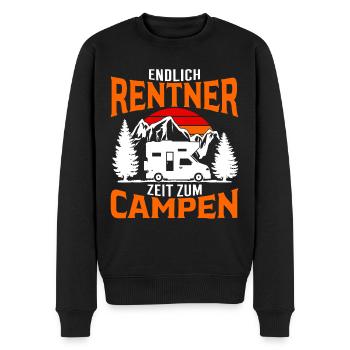Rentner Ruhestand Camping Wohnmobil Rente - Männer Premium Bio Pullover - Schwarz - Vorne - Nico (187cm)