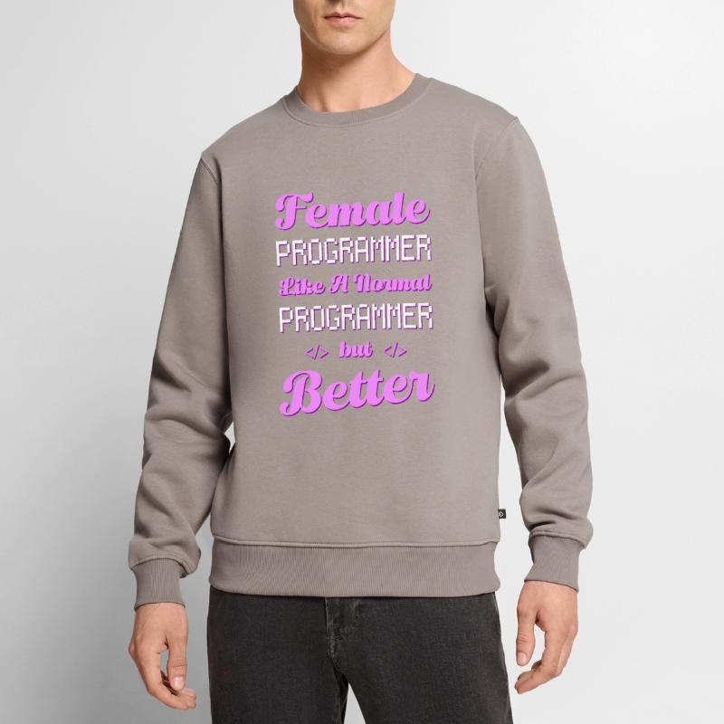 Developer Coder Programmer Female Men's Premium Organic Jumper
