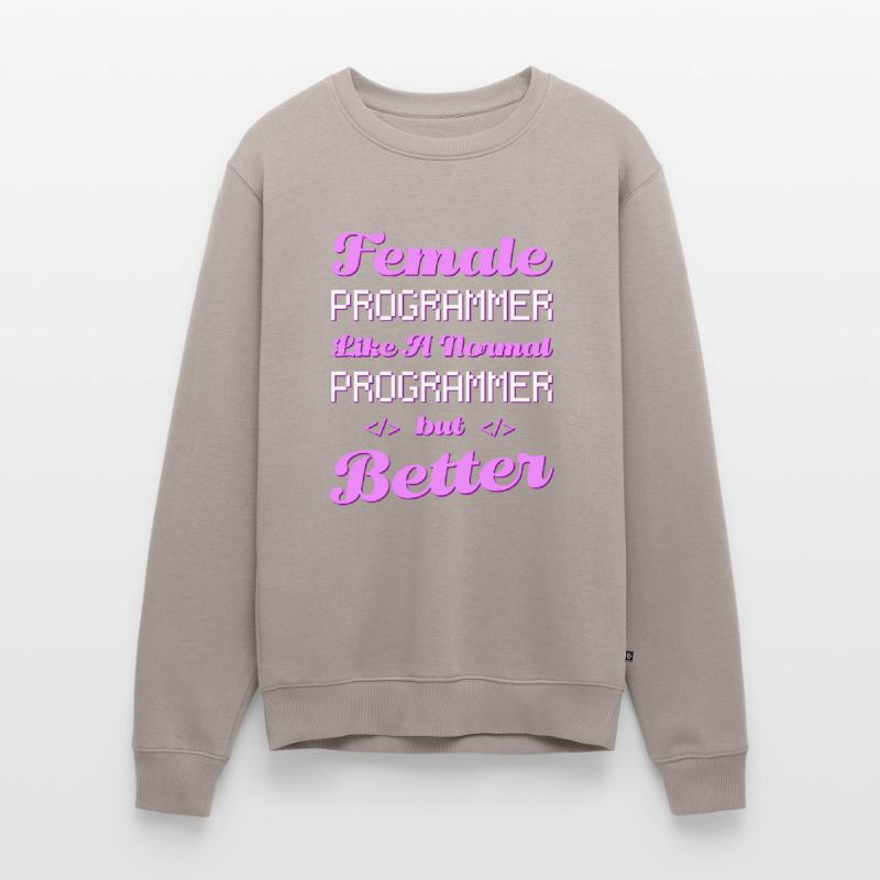 Developer Coder Programmer Female Men's Premium Organic Jumper