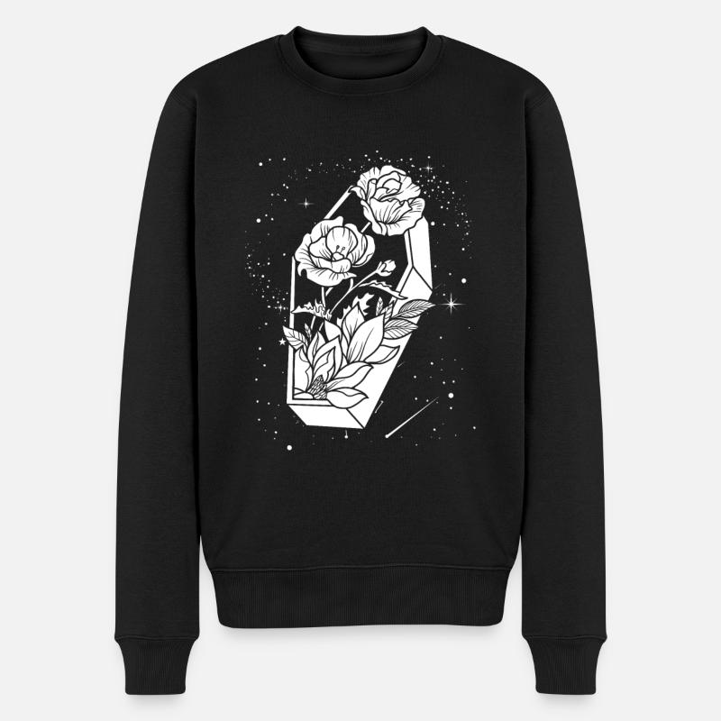 Gothic Sarg - Männer Premium Bio Pullover - Schwarz