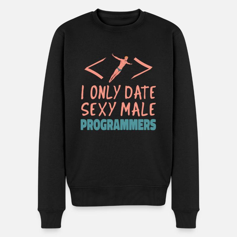 Developer Coder Programmer Sexy - Men's Premium Organic Jumper - black