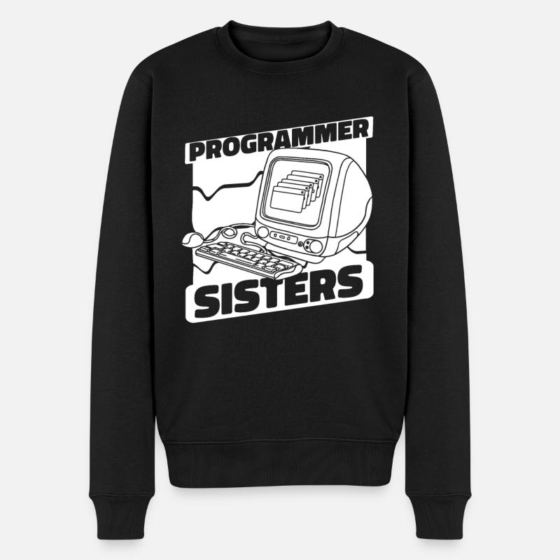 Developer Coder Programmer Computer - Men's Premium Organic Jumper - black