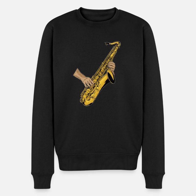 Spielmannszug Saxophone - Pull Premium bio Homme - noir
