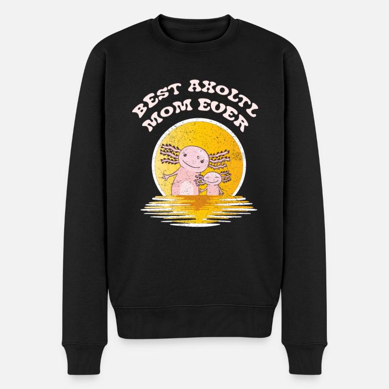 Axolotl Mère - Pull Premium bio Homme - noir