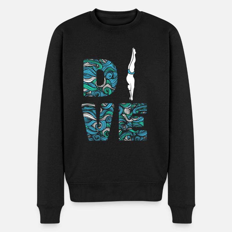 Plongeurs plongeurs - Pull Premium bio Homme - noir