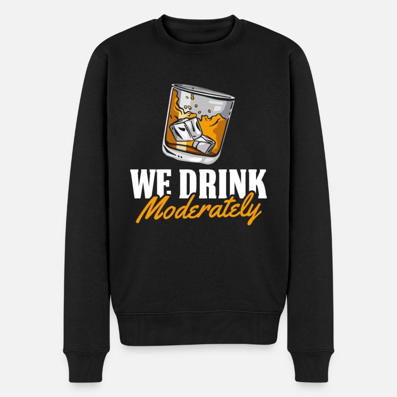Whisky Whiskey Funny - Pull Premium bio Homme - noir