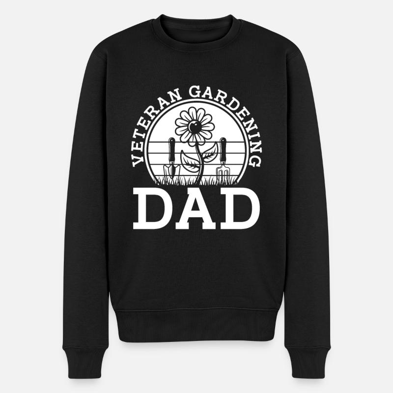 Hobbygärtner Garten Gänseblümchen - Männer Premium Bio Pullover - Schwarz