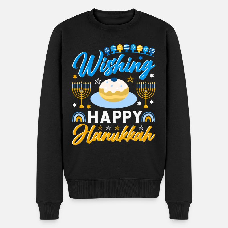 Hanoucca - Pull Premium bio Homme - noir