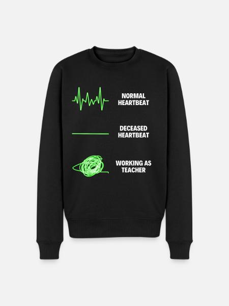 Teacher Funny Teacher Worker School Teacher - Men's Premium Organic Jumper - black