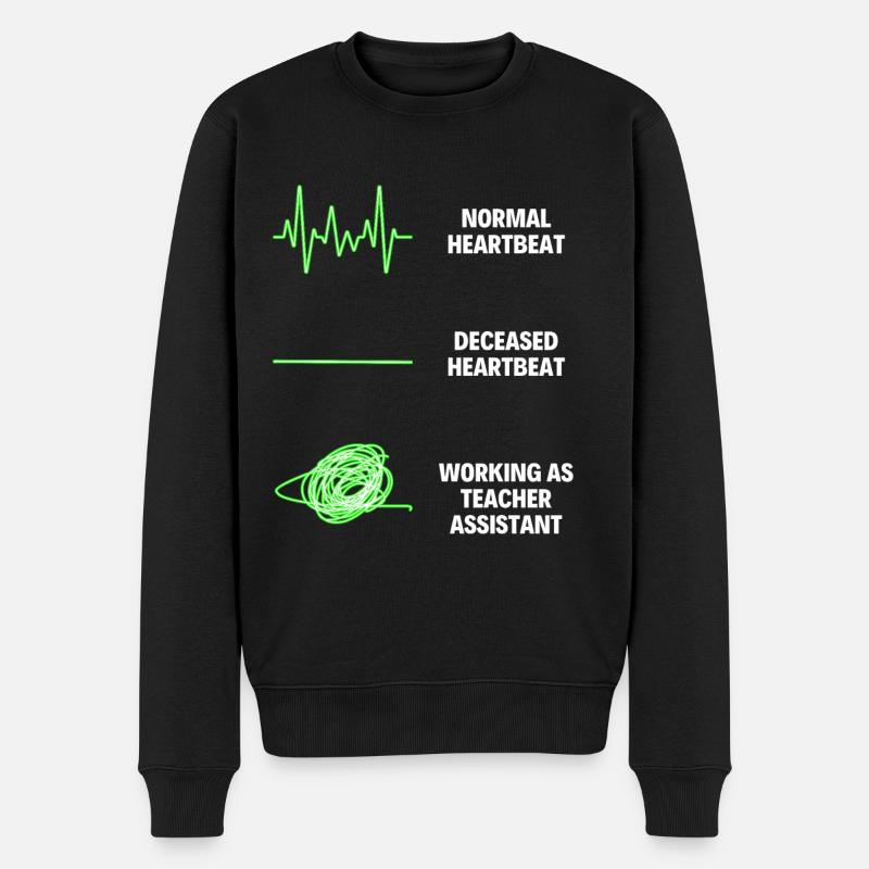 Teacher Assistant Funny Teacher School Teacher - Männer Premium Bio Pullover - Schwarz