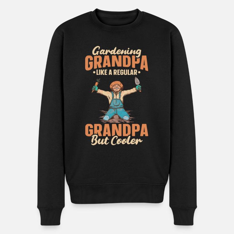 Hobby Gardener Jardin Grand-père - Pull Premium bio Homme - noir