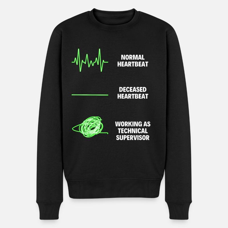 Superviseur technique Superviseur technique drôle - Pull Premium bio Homme - noir