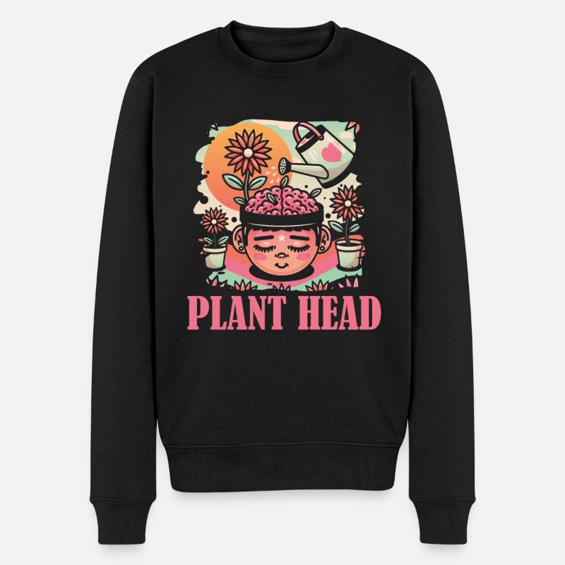 Hobbygärtner Garten Anlage Gartenkatze - Männer Premium Bio Pullover - Schwarz