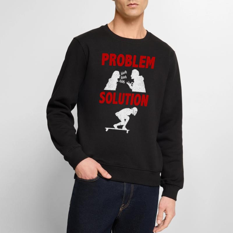 Long Boarding Long Board Surfing Problem Solution Männer Premium Bio Pullover
