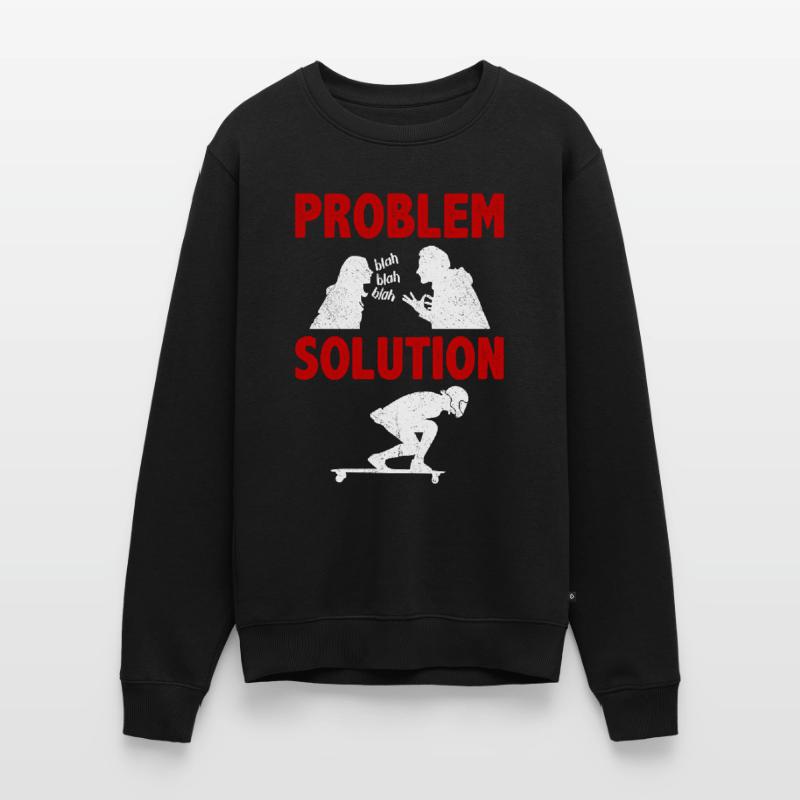 Long Boarding Long Board Surfing Problem Solution Männer Premium Bio Pullover