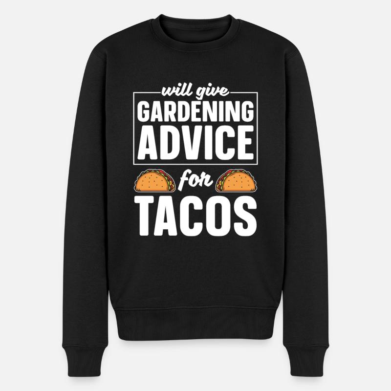 Hobbygärtner Garten Witzig - Männer Premium Bio Pullover - Schwarz