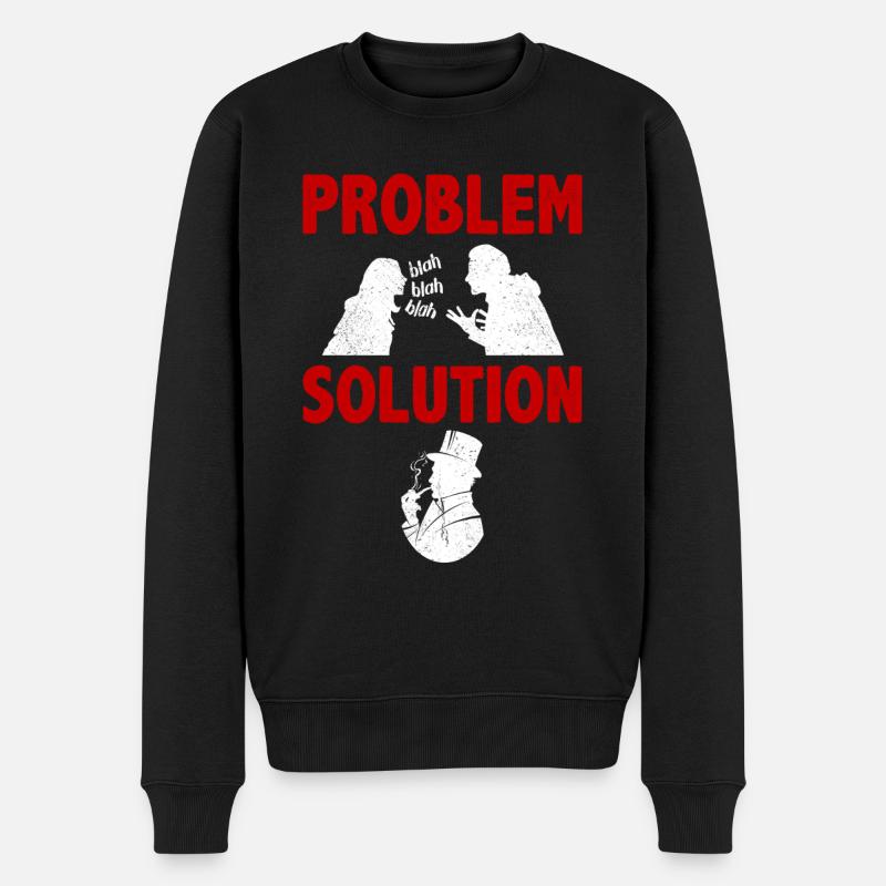 Pipe Smoking Tobacco Problem Solution Hobby - Men's Premium Organic Jumper - black