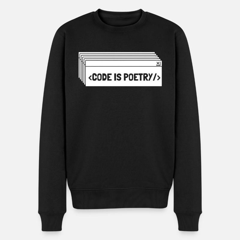 Developer Coder Programmer - Men's Premium Organic Jumper - black