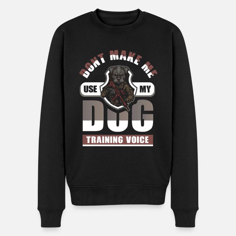 Dresseur de chiens drôle - Pull Premium bio Homme - noir