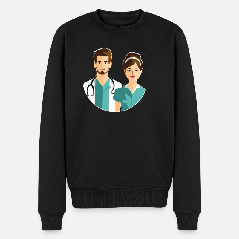 Infirmier - Pull Premium bio Homme - noir