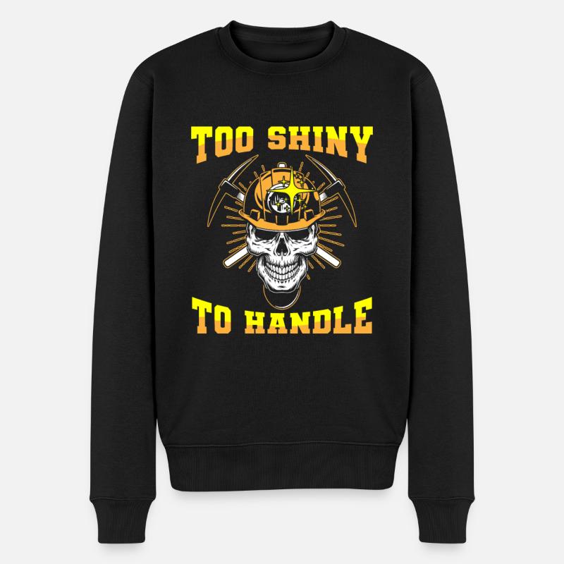 Engineer Skull Mining Engineer - Men's Premium Organic Jumper - black