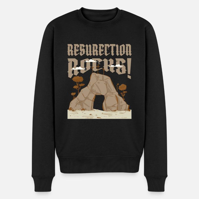 Tombeau du Christ Christianisme - Pull Premium bio Homme - noir