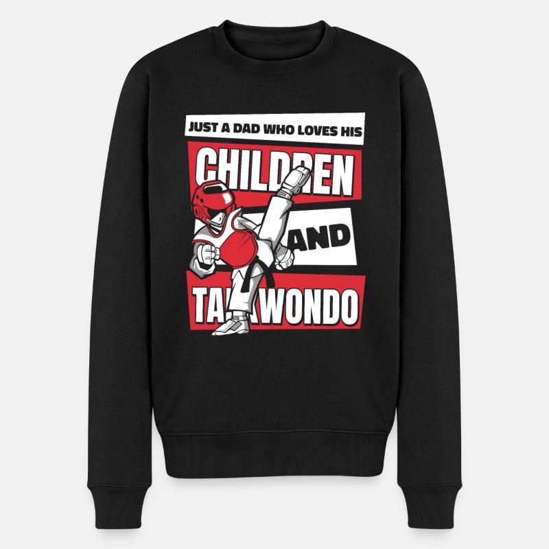 Taekwondo Père Taekwondo - Pull Premium bio Homme - noir