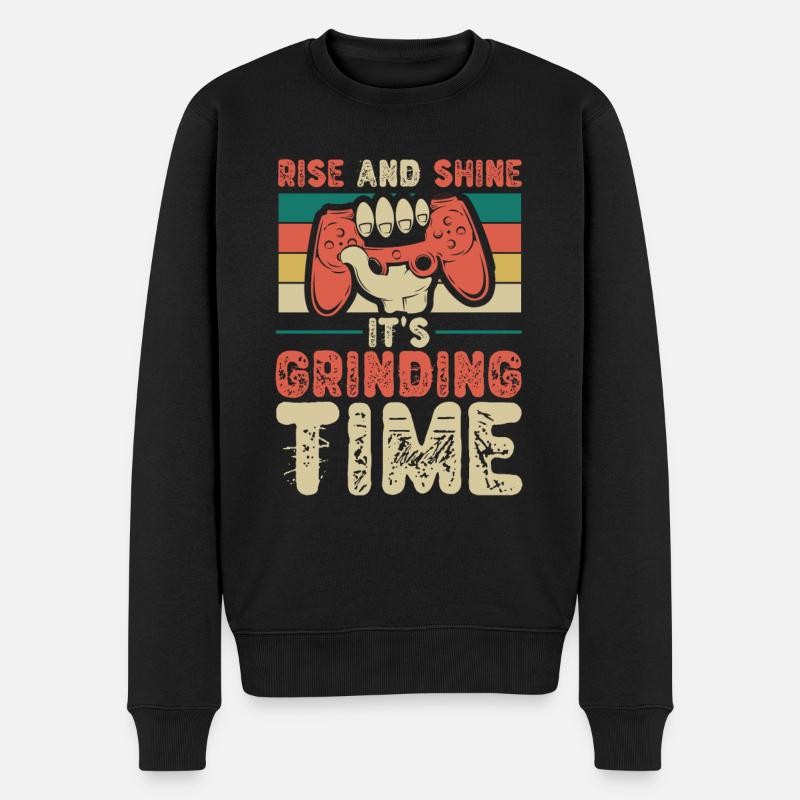 Gamer Gaming Scheinen - Männer Premium Bio Pullover - Schwarz