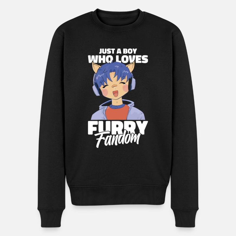 Furry Fandom Fursuits Garçon - Pull Premium bio Homme - noir